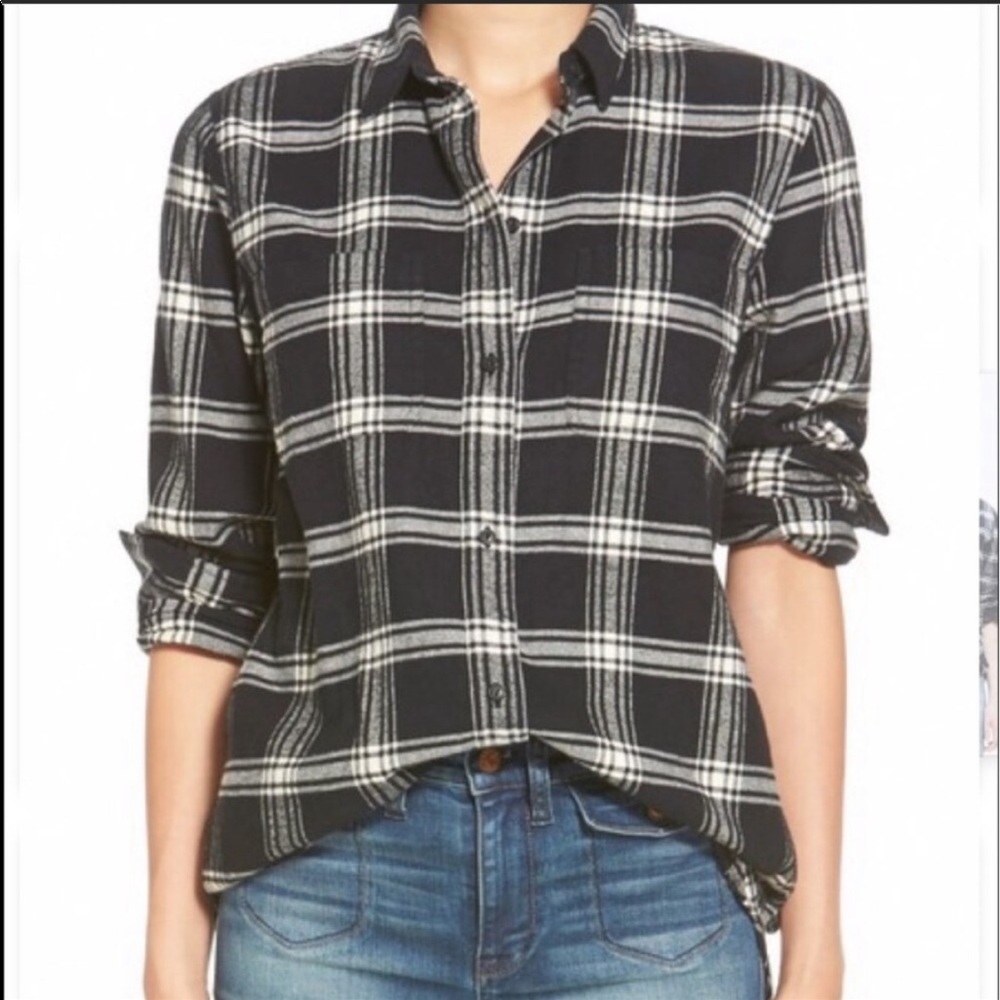 Madewell Ex-Boyfriend Flannel in Rutherford Plaid